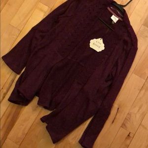 Plum/maroon cardigan